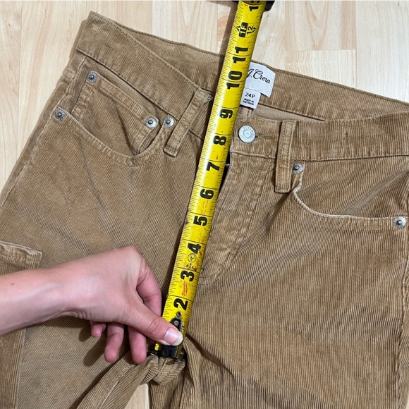 J.Crew Womens Brown Corduroy  High Waisted Straight Leg Pants Size 24P - Picture 5 of 7